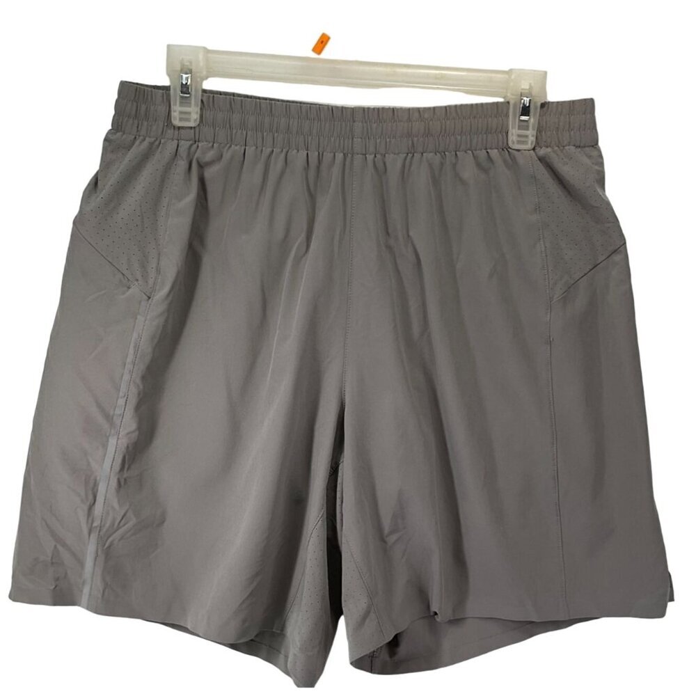 New VRST Men's 7” Accelerate Run Shorts - Silver Shadow Size Medium